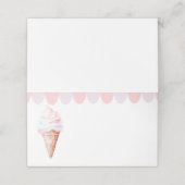 アイスクリームパステル誕生日フードカード プレイスカード (外部開封)