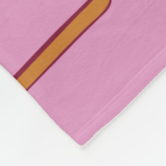 アイスクリームパターンイラストレーション。 フリースブランケット (角)