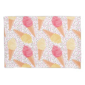 アイスクリームパターン枕カバー 枕カバー (正面)