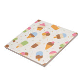 アイスクリームパターン、アイスクリームコーン、アイスポピクル タイル (側面)