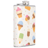 アイスクリームパターン、アイスクリームコーン、アイスポピクル フラスク (右)