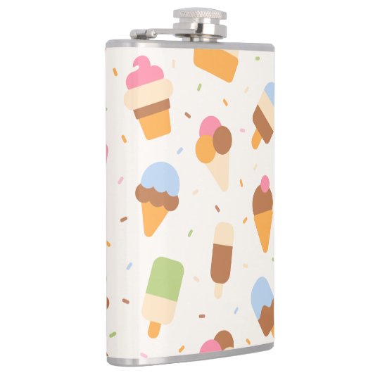 アイスクリームパターン、アイスクリームコーン、アイスポピクル フラスク (右)