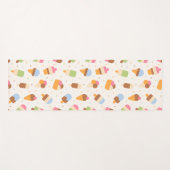 アイスクリームパターン、アイスクリームコーン、アイスポピクル ヨガマット (正面(横))