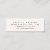 アイスクリームパターン、アイスクリームショップ、アイスクリームパロ スキニー名刺 (裏面)