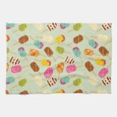 アイスクリームパターン キッチンタオル (横)