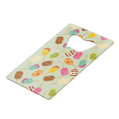 アイスクリームパターン クレジットカード栓抜き (正面アングル)