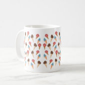 アイスクリームパターン コーヒーマグカップ (正面左)