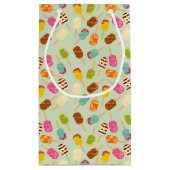 アイスクリームパターン スモールペーパーバッグ (裏面)