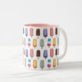 アイスクリームパターン ツートーンマグカップ (正面右)