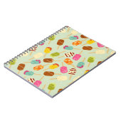 アイスクリームパターン ノートブック (左側)