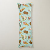 アイスクリームパターン ボディピロー (裏面 (縦))