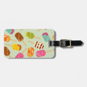 アイスクリームパターン ラゲッジタグ (正面横)