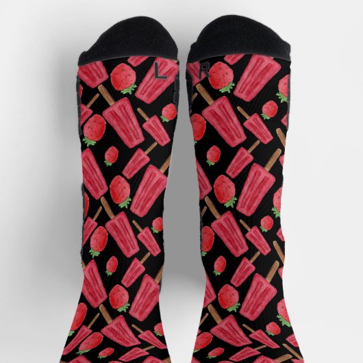 アイスクリームパターン |ロリーズパターン |棒つきキャンデー10 ソックス (上部)