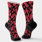 アイスクリームパターン |ロリーズパターン |棒つきキャンデー10 ソックス (傾斜あり)