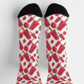 アイスクリームパターン |ロリーズパターン |棒つきキャンデー16 ソックス (上部)