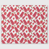 アイスクリームパターン |ロリーズパターン |棒つきキャンデー16 ラッピングペーパー (フラット)