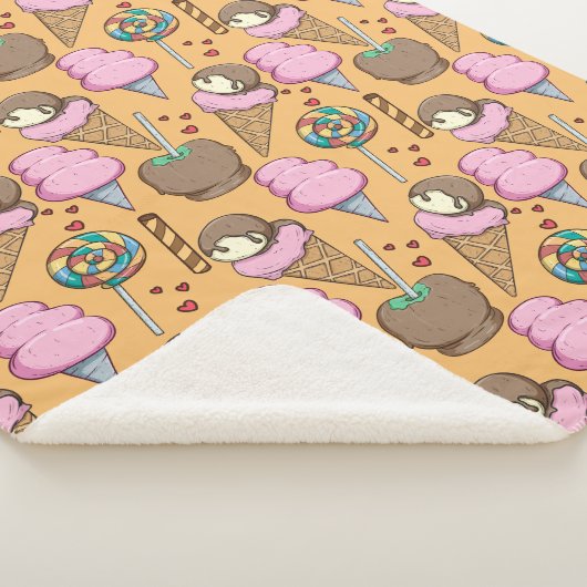 アイスクリームパターン |ロリーズパターン |棒つきキャンデー26 シェルパブランケット (3/4)