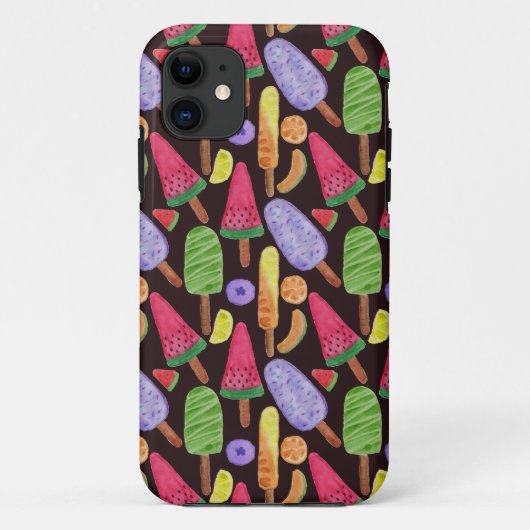 アイスクリームパターン |ロリーズパターン |棒つきキャンデー4 Case-Mate iPhoneケース (裏面)