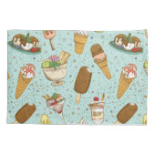 アイスクリームパターン 枕カバー (裏面-左)