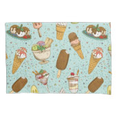 アイスクリームパターン 枕カバー (正面左)