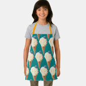 アイスクリームパピーパターン エプロン (インサイチュ)
