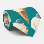 アイスクリームパピーパターン ネクタイ (ロール)