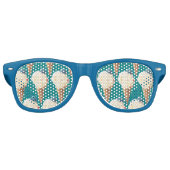 アイスクリームパピーパターン レトロサングラス (正面)