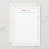 アイスクリームパーティーありがとうございます 招待状 (正面/裏面)