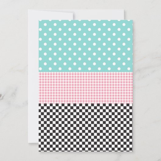 アイスクリームパーティーの誕生日の招待 招待状 (裏面)