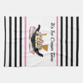 アイスクリームパーティーキッチンハンドタオル キッチンタオル (横)