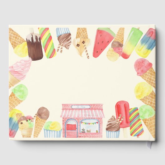 アイスクリームパーティーゲストブック ゲストブック (裏面)