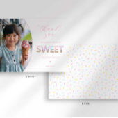 アイスクリームパーティーサンキューカード 招待状