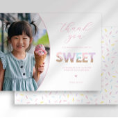 アイスクリームパーティーサンキューカード 招待状