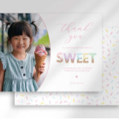 アイスクリームパーティーサンキューカード 招待状