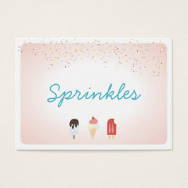 アイスクリームパーティーデザートビュッフェフードラベル