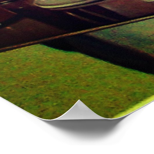 アイスクリームパーティートレー付きアイスクリームガール ポスター (角)