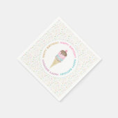 アイスクリームパーティーナプキンス スタンダードカクテルナプキン (角)