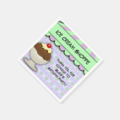 アイスクリームパーティーパステルスイートショップ スタンダードカクテルナプキン (角)