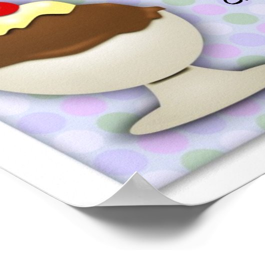 アイスクリームパーティーパステルスイートショップ ポスター (角)