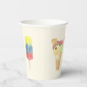 アイスクリームパーティーパーソナライズされた紙カップ 紙コップ (右)