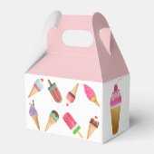 アイスクリームパーティーピンクホワイトポップシクル フェイバーボックス (裏面サイド)