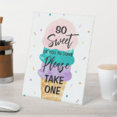 アイスクリームパーティーフェイスサイン – Sundae 台座サイン (インサイチュ)