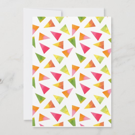 アイスクリームパーティーフレンズ赤ちゃんシャワー招待状 招待状 (裏面)