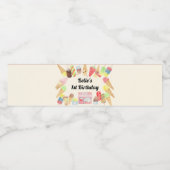 アイスクリームパーティー水瓶用ラベル ペットボトルラベル (シングルラベル)