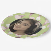 アイスクリームパーティー誕生日写真 ペーパープレート (アングル)