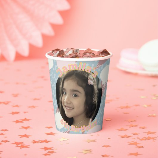 アイスクリームパーティー誕生日写真 紙コップ (インサイチュ)