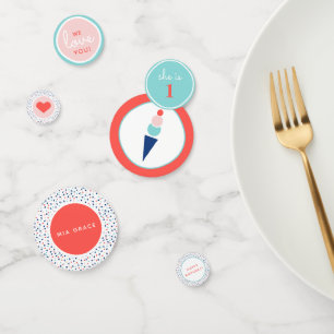 アイスクリームパーティー コンフェッティ