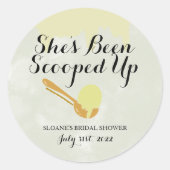 アイスクリームパーティー ピスタチオ マルチユースステッカー ラウンドシール (正面)