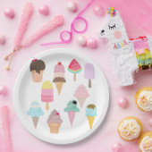 アイスクリームパーティー ペーパープレート (パーティー)