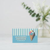 アイスクリームパーラストライプのー – とヴィンテージ 名刺 (スタンド正面)